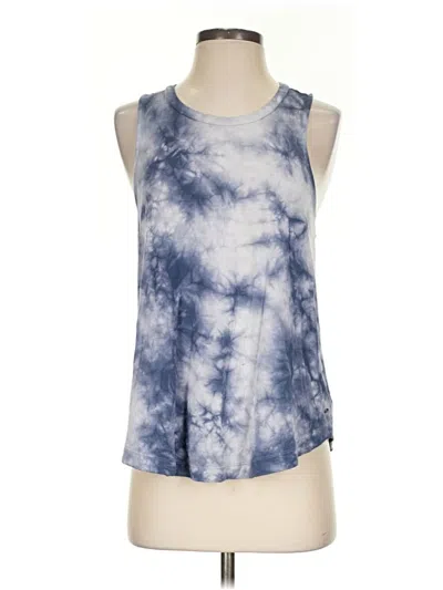 Pre-owned American Eagle Outfitters Tank Top Blue Halter Neckline Tops