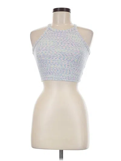 Pre-owned American Eagle Outfitters Tank Top Blue Halter Neckline Tops