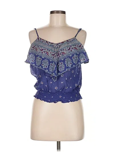 Pre-owned American Eagle Outfitters Tank Top Blue Strapless Neckline Tops