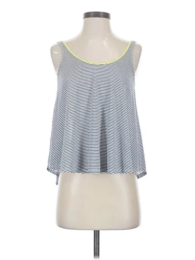 Pre-owned American Eagle Outfitters Tank Top Blue Strapless Neckline Tops