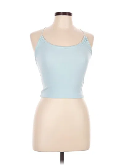 Pre-owned American Eagle Outfitters Tank Top Blue Strapless Neckline Tops