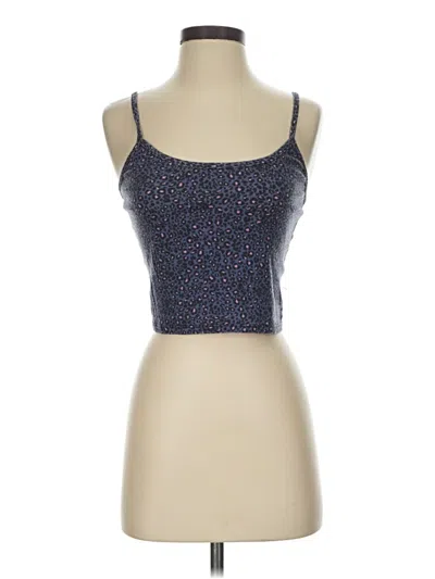 Pre-owned American Eagle Outfitters Tank Top Blue Strapless Neckline Tops