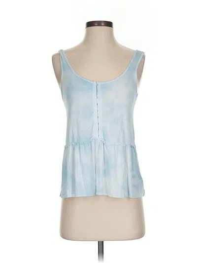 Pre-owned American Eagle Outfitters Tank Top Blue Sweetheart Neckline Tops