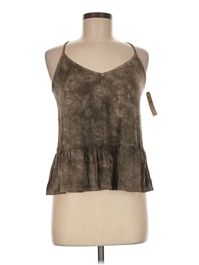 American Eagle Outfitters Tank Top Brown Halter Neckline Tops