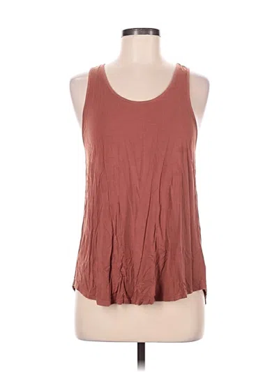 Pre-owned American Eagle Outfitters Tank Top Brown Halter Neckline Tops