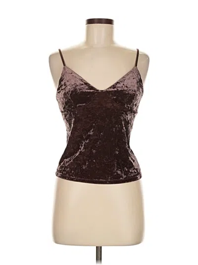 Pre-owned American Eagle Outfitters Tank Top Brown Strapless Neckline Tops