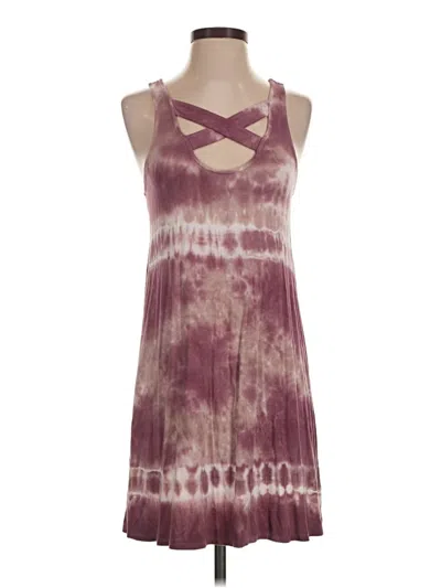 Pre-owned American Eagle Outfitters Tank Top Burgundy Halter Neckline Tops