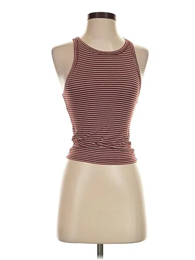 Pre-owned American Eagle Outfitters Tank Top Burgundy Halter Neckline Tops