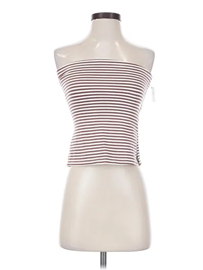 American Eagle Outfitters Tank Top Burgundy Halter Neckline Tops