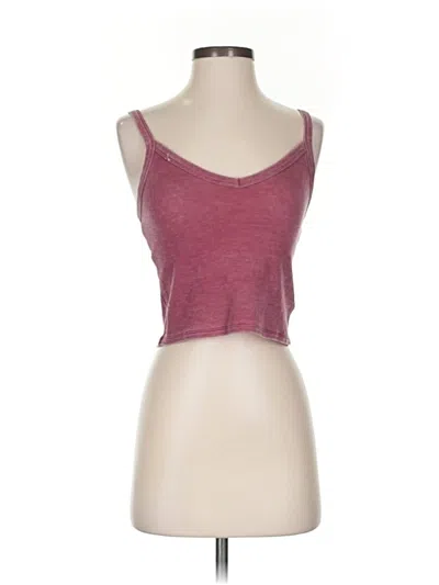 Pre-owned American Eagle Outfitters Tank Top Burgundy Strapless Neckline Tops