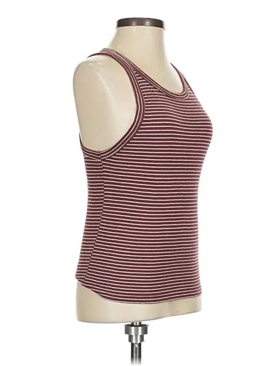 Pre-owned American Eagle Outfitters Tank Top Burgundy Strapless Neckline Tops