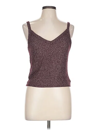 Pre-owned American Eagle Outfitters Tank Top Burgundy Strapless Neckline Tops
