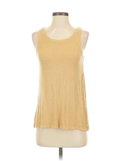 Pre-owned American Eagle Outfitters Tank Top Gold Halter Neckline Tops