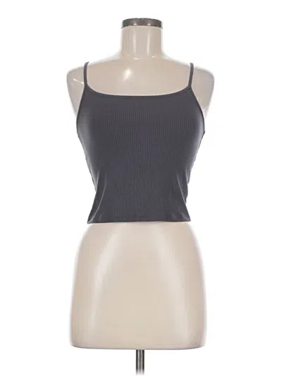 Pre-owned American Eagle Outfitters Tank Top Gray Halter Neckline Tops