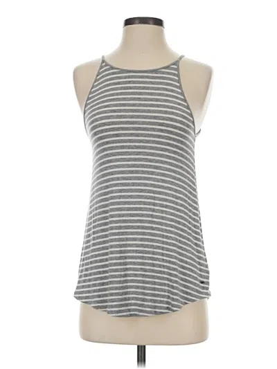 Pre-owned American Eagle Outfitters Tank Top Gray Halter Neckline Tops