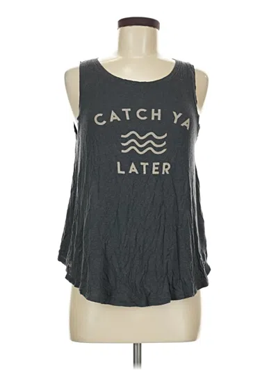 Pre-owned American Eagle Outfitters Tank Top Gray Halter Neckline Tops