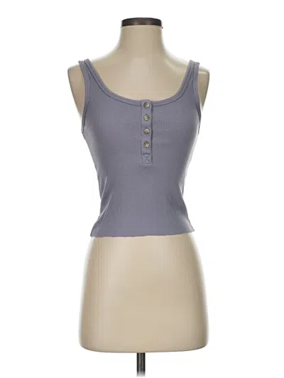 Pre-owned American Eagle Outfitters Tank Top Gray Strapless Neckline Tops