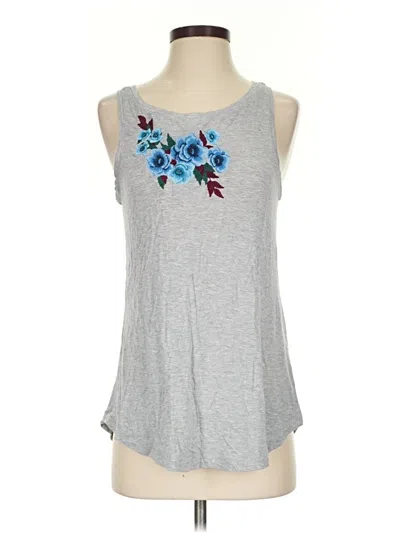 Pre-owned American Eagle Outfitters Tank Top Gray Strapless Neckline Tops