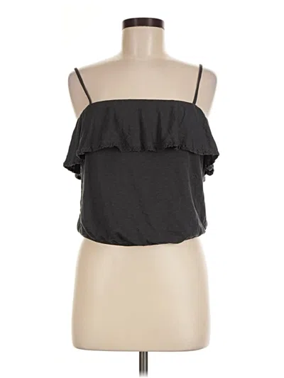 Pre-owned American Eagle Outfitters Tank Top Gray Strapless Neckline Tops