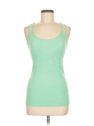 Pre-owned American Eagle Outfitters Tank Top Green Halter Neckline Tops