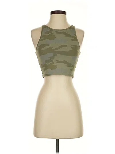 Pre-owned American Eagle Outfitters Tank Top Green Halter Neckline Tops