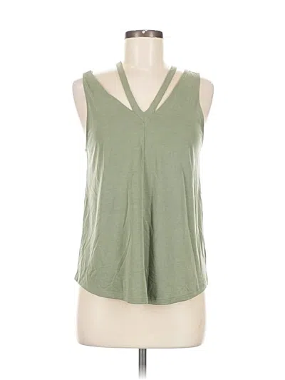 Pre-owned American Eagle Outfitters Tank Top Green Halter Neckline Tops