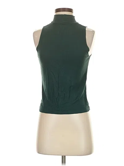 Pre-owned American Eagle Outfitters Tank Top Green Halter Neckline Tops