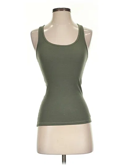Pre-owned American Eagle Outfitters Tank Top Green Halter Neckline Tops