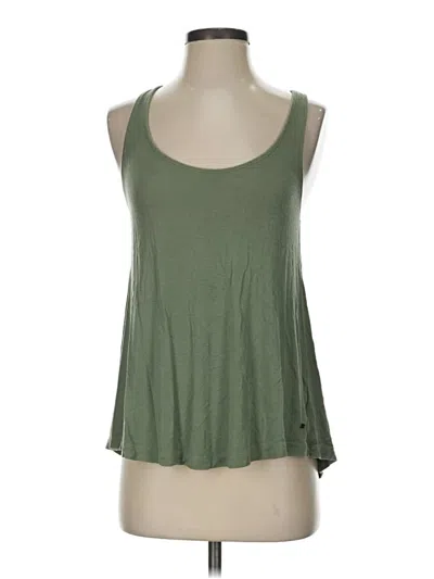 Pre-owned American Eagle Outfitters Tank Top Green Halter Neckline Tops