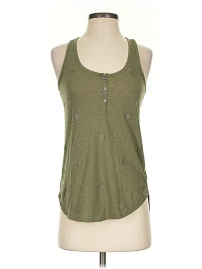 Pre-owned American Eagle Outfitters Tank Top Green Halter Neckline Tops