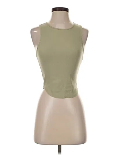 Pre-owned American Eagle Outfitters Tank Top Green High Neck Tops
