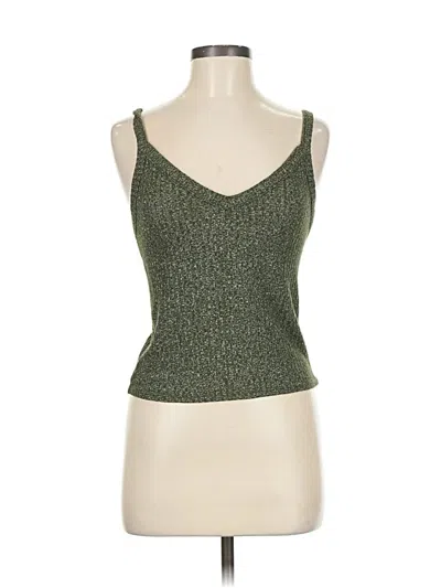 Pre-owned American Eagle Outfitters Tank Top Green Strapless Neckline Tops