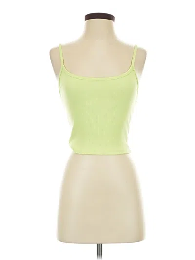 Pre-owned American Eagle Outfitters Tank Top Green Strapless Neckline Tops