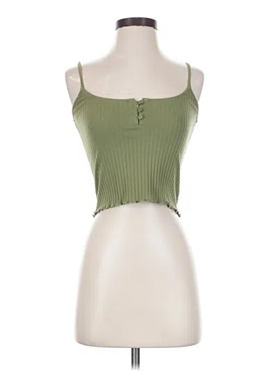 Pre-owned American Eagle Outfitters Tank Top Green Strapless Neckline Tops