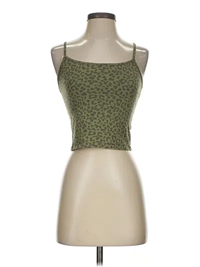 Pre-owned American Eagle Outfitters Tank Top Green Strapless Neckline Tops