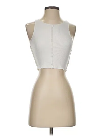Pre-owned American Eagle Outfitters Tank Top Ivory Halter Neckline Tops