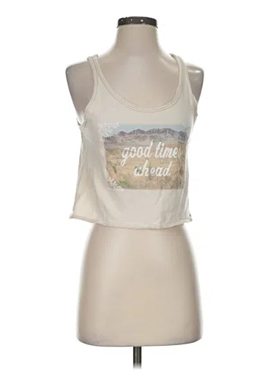 Pre-owned American Eagle Outfitters Tank Top Ivory Halter Neckline Tops