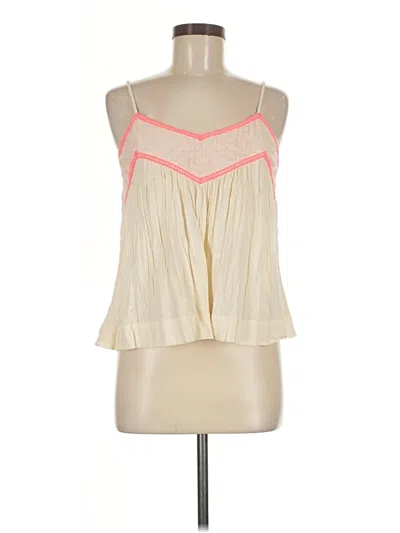 Pre-owned American Eagle Outfitters Tank Top Ivory Halter Neckline Tops