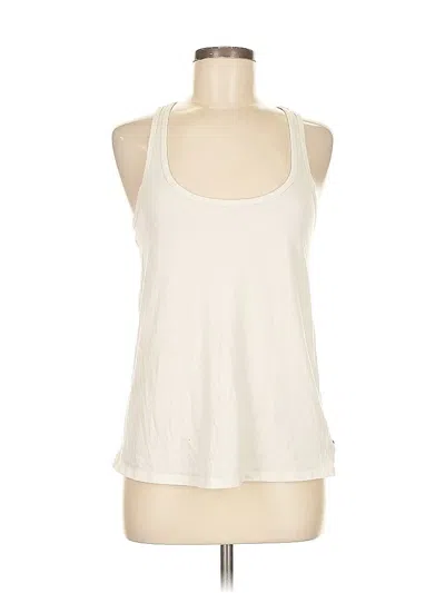 Pre-owned American Eagle Outfitters Tank Top Ivory Halter Neckline Tops In White