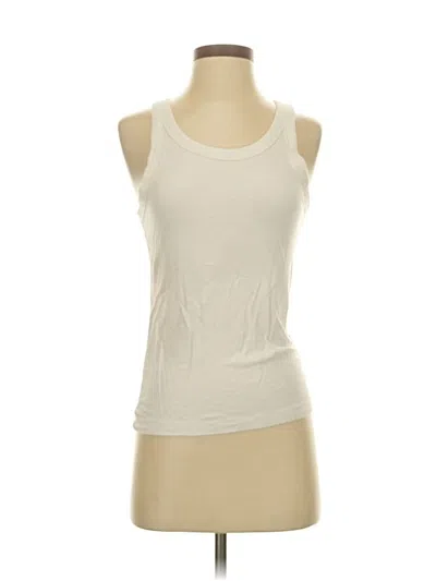 Pre-owned American Eagle Outfitters Tank Top Ivory Halter Neckline Tops In White