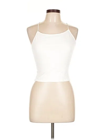 Pre-owned American Eagle Outfitters Tank Top Ivory Halter Neckline Tops In White