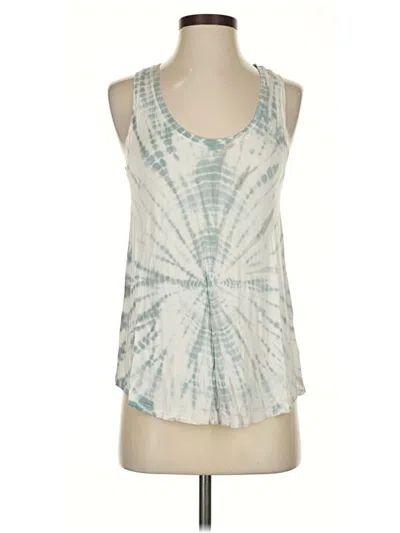 Pre-owned American Eagle Outfitters Tank Top Ivory Halter Neckline Tops In White