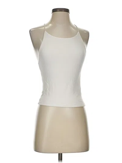 Pre-owned American Eagle Outfitters Tank Top Ivory Halter Neckline Tops In White