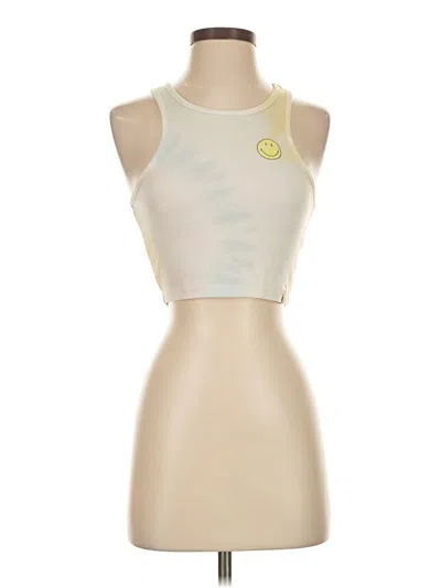 Pre-owned American Eagle Outfitters Tank Top Ivory Halter Neckline Tops In White