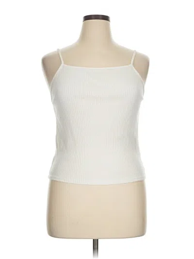 Pre-owned American Eagle Outfitters Tank Top Ivory Strapless Neckline Tops