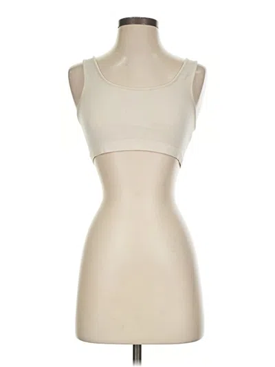 Pre-owned American Eagle Outfitters Tank Top Ivory Strapless Neckline Tops