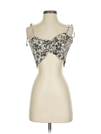 Pre-owned American Eagle Outfitters Tank Top Ivory Strapless Neckline Tops In White