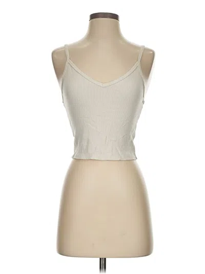Pre-owned American Eagle Outfitters Tank Top Ivory Strapless Neckline Tops In White