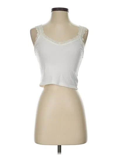 Pre-owned American Eagle Outfitters Tank Top Ivory Sweetheart Neckline Tops