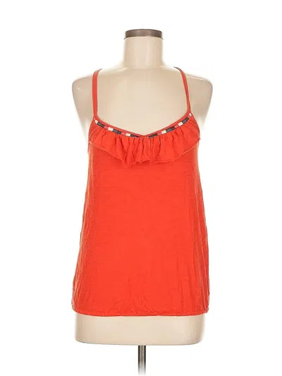 Pre-owned American Eagle Outfitters Tank Top Orange Halter Neckline Tops
